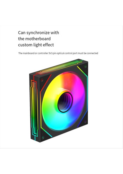 Şasi Soğutma Fanı Masaüstü Bilgisayar Ana Bilgisayar Serinletme Fan Masaüstü Ana Bilgisayar Serin Aydınlatma Argb Şasi (Yurt Dışından)