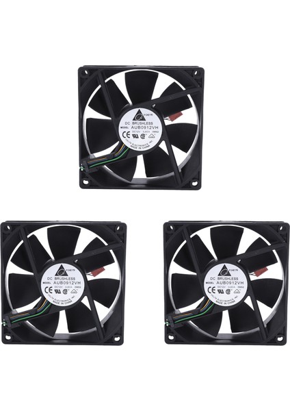 3x 90X90X25MM Dc 12V 0 60A 4 Pimli Bilgisayar Cpu Soğutma Fanları (Yurt Dışından)