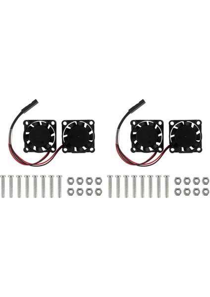 Raspberry Pi 4 Fan 4b 3b+ 5V Çift Radyatör Fan Sessiz Soğutucu Radyatör Soğutma Fan Gürültü 16DBA (Yurt Dışından)