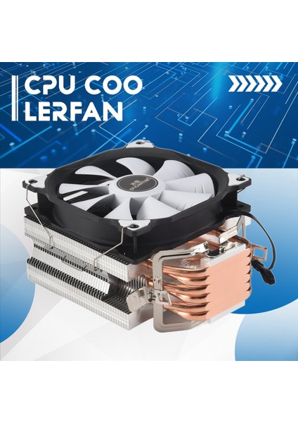 Snowman 4pin Cpu Soğutucu 6 Heatpipe Tek Fan Soğutma 12CM Fan LGA775 1151 115X 1366 Destek Intel Amd (Yurt Dışından) fırsatları