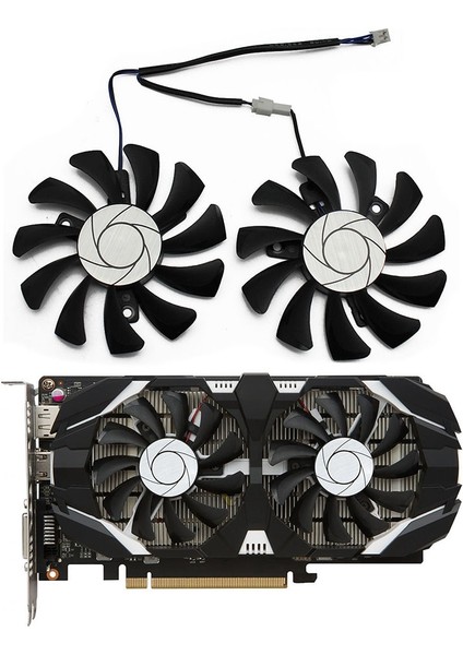 HA8010H12F-Z 75MM 2pin GTX1050TI Gpu Msı Geforce Gtx 1050TI GTX-1050-TI-4GT-OC (2pcs) Için Soğutucu Çift Fan (Yurt Dışından) fiyatları