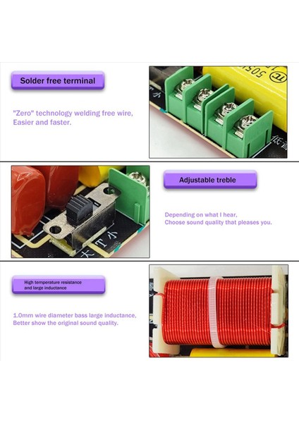 2x Tiz+Bas 2 Yollu Hoparlör Crossover Hifi Yüksek-Fidelite Frekans Ateşi Kitaplık Hoparlör Değiştirilmiş Sesli Bölücü (Yurt Dışından) indirimleri