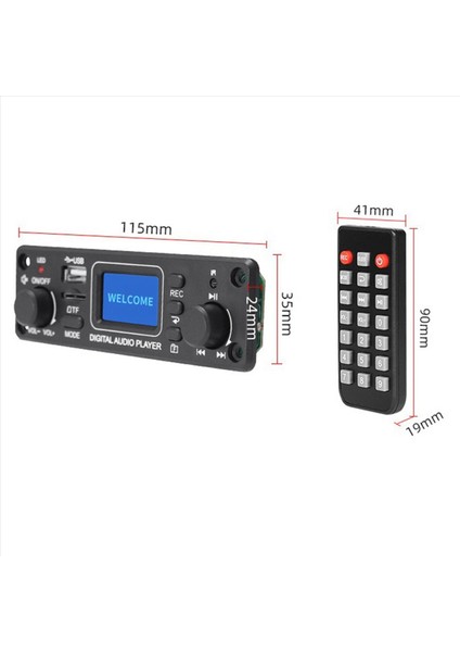 2x Dijital Ses Oynatıcı Bluetooth Mp3 Çalar Kod Çözücü Panosu 128X64 Dots LCD USB Sd Bt Fm Müzik Oyuncu Modülü TPM119B (Yurt Dışından) fırsatları
