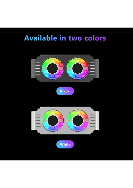 D50 Argb Senkronizasyon Senkronizasyon Soğutucu 4pin Bellek Modülü Soğutma Çift Fanlar Argb Hafif Bellek Soğutma Soğutucu Radyatör B (Yurt Dışından) fırsatları