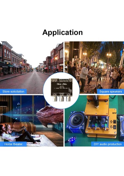 ZK-LT23 2 1 Kanal Bluetooth Ses Amplifikatör Kartı Modülü 50W+50W+100W Subwoofer Tws True Kablosuz Ses Kartı DC9-24V (Yurt Dışından) fırsatları