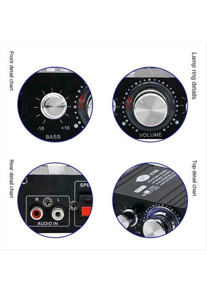 2 Kanallı 30W Araba Dijital Güç Bluetooth Ses Amplifikatörü 12V Hıfı Stereo Mini Ev Ses Amplifikatörü Araba Evi (Yurt Dışından) fiyatları