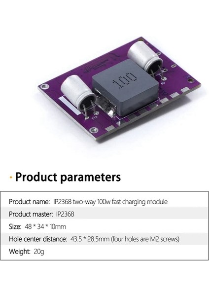 IP2368 Çift Yönlü 100W Hızlı Şarj Modülü Buck-Boost-C Tip Arayüzü 4s Lityum Pil Hızlı Şarj Kurulu (Yurt Dışından) indirimleri