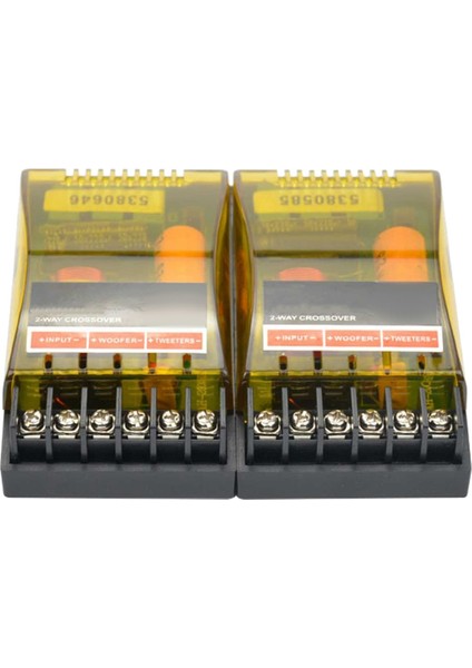2pcs 2 Yollu Araba Profesyonel Stereo Ses Frekansı Bölücü Stereo Woofer Hoparlör Hoparlör Crossover Filtresi (Yurt Dışından)