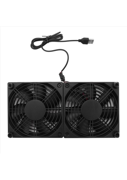 Yönlendirici Modem Alıcı Için 120MM 5V USB Güçlü Pc Yönlendirici Çift Fans Hava Akışı Soğutma Fanı (Yurt Dışından)