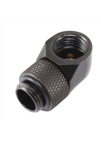 5pcs 12 9mm G1/4 Iplik 90 Derece Döner Tüp Konektörü Pc Su Soğutma Siyah Için Bağlantı (Yurt Dışından) fırsatları
