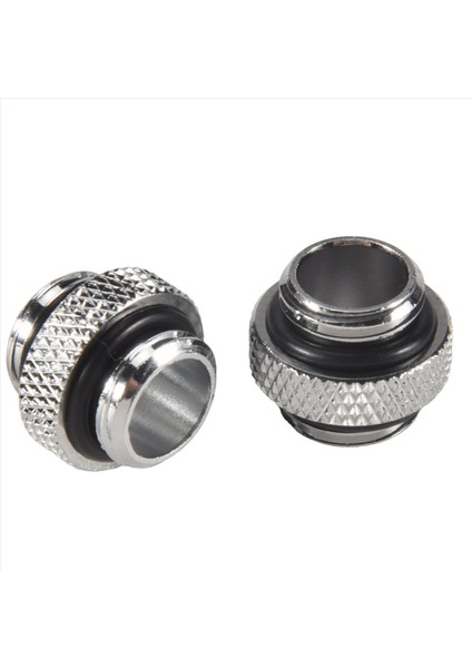 2pcs G1/4 Mini Harici Iplik Erkek Ila Erkek Su Soğutma Döner Bağlantı) Su Soğutma Konnektörü Radyatör Bileşenleri Gümüş (Yurt Dışından) modelleri