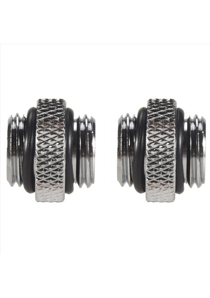 2pcs G1/4 Mini Harici Iplik Erkek Ila Erkek Su Soğutma Döner Bağlantı) Su Soğutma Konnektörü Radyatör Bileşenleri Gümüş (Yurt Dışından) fırsatları