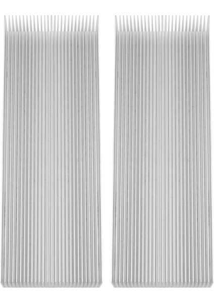 2x Alüminyum Isı Radyatör Soğutucu Soğutma Fanı 200X69X37MM Gümüş Ton (Yurt Dışından)