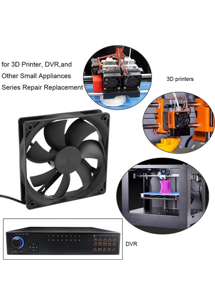 Yönlendirici Soğutma Fanı Dıy Pc Soğutucu Tv Kutusu Kablosuz Soğutma Sessiz Sessiz Dc 5V USB Güç 120MM Fan (Standart Baskı) (Yurt Dışından) modelleri