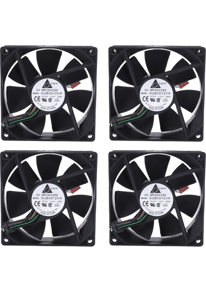 4x 90X90X25MM Dc 12V 0 60A 4 Pimli Bilgisayar Cpu Soğutma Fanları (Yurt Dışından)