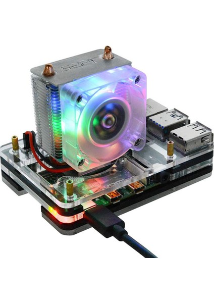 Raspberry Pi 4 Için 2x Buz Kulesi ile Soğutucu Cpu Fanı (Yurt Dışından) modelleri