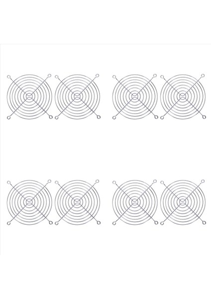 120 x 120MM Bilgisayar Kasası Fan Için 8 x Metal Tel Parmak Koruma Izgarası (Yurt Dışından)