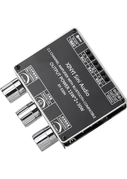 XY-E30H 2 1 Kanal Bluetooth Ses Güç Amplifikatör Kart Modülü Yüksek ve Düşük Bas Subwoofer Uygulaması (Yurt Dışından)