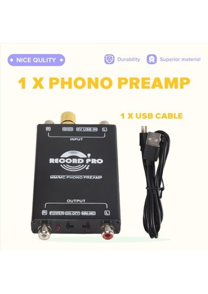 Mini mm Mc Fono Stage Preamp Preamp Vinil Kayıt Oynatı Turntable Preamper (Yurt Dışından) fırsatları