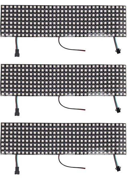3x LED Matris Paneli WS2812B Rgb 832 Piksel Dijital Esnek Dot Matrix Ayrı Ayrı Adreslenebilir LED Ekran (Yurt Dışından)