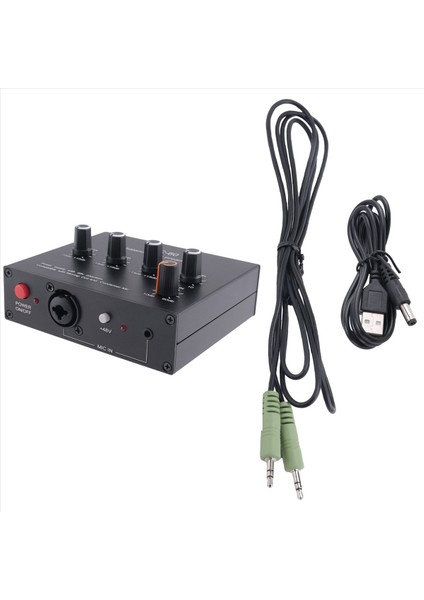 Mıc-60 3-Bantlı Ekolayzer Dengeli Mic Preamp Preamp Mikrofon Preamplatıcı Dc Kablosu ve 3 5 mm Kablo (Yurt Dışından)
