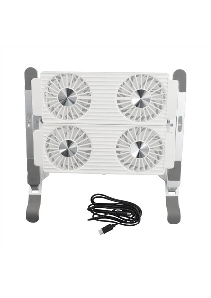Stand Taşıma Standı ile Dizüstü Bilgisayar Soğutucu Katlama Soğutma Standı Alüminyum Model 4-Portlu Fan Hava Soğutmalı Soğutma Dizüstü Bilgisayar Standı (Yurt Dışından) fiyatları