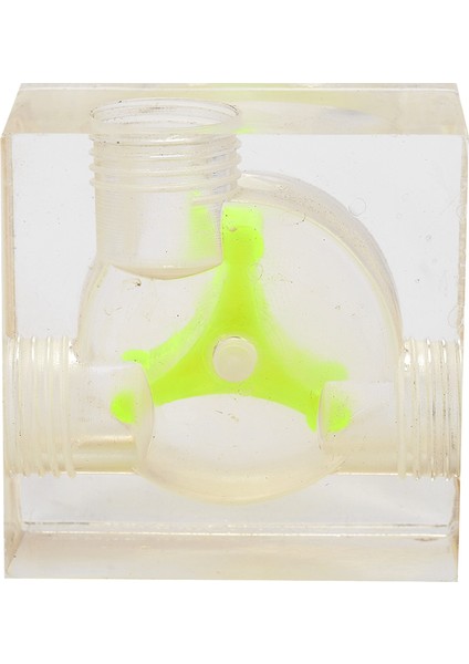 Pc Su Soğutma Sistemi Akrilik Üç Yolu Görsel Akış Göstergesi G1/4 Iplik (Yurt Dışından)