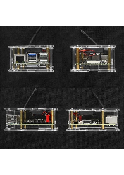 Turuncu Pı 3b Akrilik Kılıf Şeffaf Kabuk Aktif Pasif Soğutucu Soğutma Fanı Soğutma (Yurt Dışından) fiyatları