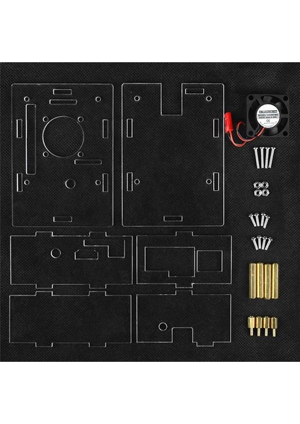 Turuncu Pı 3b Akrilik Kılıf Şeffaf Kabuk Aktif Pasif Soğutucu Soğutma Fanı Soğutma (Yurt Dışından) modelleri