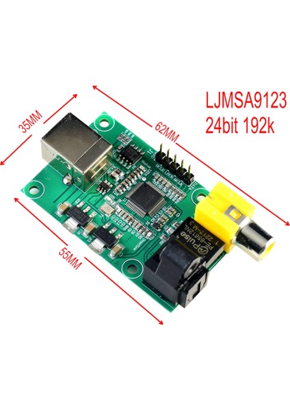 Ljm SA9123 USB Için Yeni Optik I2S Çıktı 24BIT 192K Kod Çözme Kartı Hıfı SA9123L Dac (Yurt Dışından) indirimleri