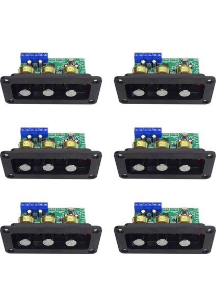 6x Bluetooth Amplifikatör Güç Ses Kart 20WX2 Stereo Amp Ses Amplifikatörleri Aux U Disk Kodlayıcı Tiz Bas Ayarı (Yurt Dışından)