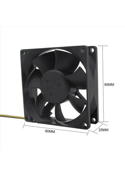 2x 24V 80MM 8cm Soğutma Fanı 80X80X25 mm 8025 Pc Bilgisayar Kılıfı Fan Dıy Yönlendirici Gpu Cpu Soğutma Fanı (Yurt Dışından) indirimleri
