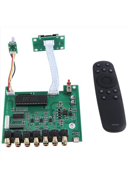 Dlhıfı F11 M62446 Preamp 5 1 6 Kanal Tamamen Bağımsızlık Uzaktan Kumanda OLED Dac Için Dac (Yurt Dışından)