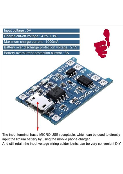 Pil Korumalı TP4056 Şarj Modülü 18650 Bms 5V Micro-Usb 1A Ücret Kartı 18650 Için 18 Adet (Yurt Dışından) indirimleri