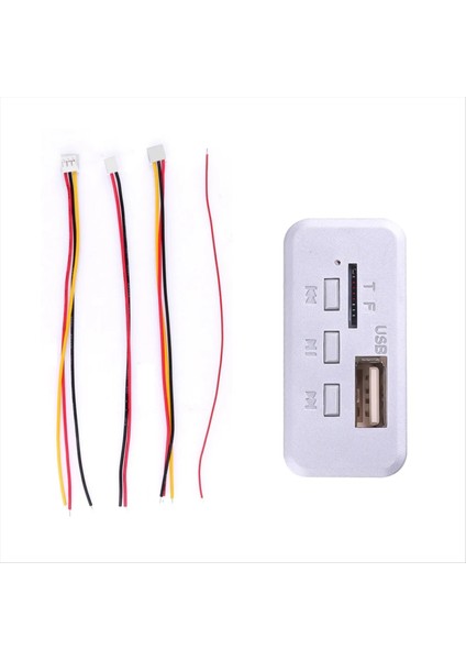 12V Kablosuz Bluetooth 5 0 Dıy Mp3 Wma Wav Dekor Kodlayıcı Kartı Araba Ses USB Tf Fm Radyo Handfree Modül Mp3 Çalar (Silver) (Yurt Dışından) fiyatları