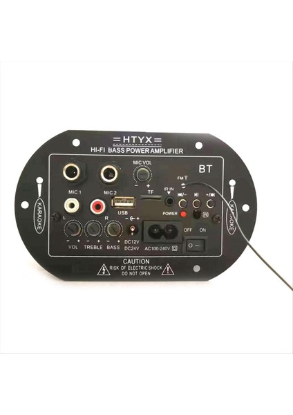 Optik Sesli Bluetooth Amp USB Fm Radyo Tf Oynatıcı Ses Subwoofer (Ab Fişi) (Yurt Dışından)