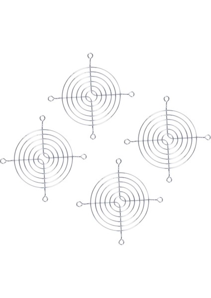 4 x Metal Tel Parmak Koruma Koruma Izgarası 80 mm Pc Fan Soğutucu (Yurt Dışından)