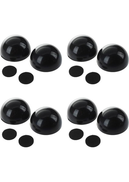 8 Pcs Dizüstü Bilgisayar Defteri Siyah Antiskid Serin Top Soğutucu Stand Pad (Yurt Dışından)