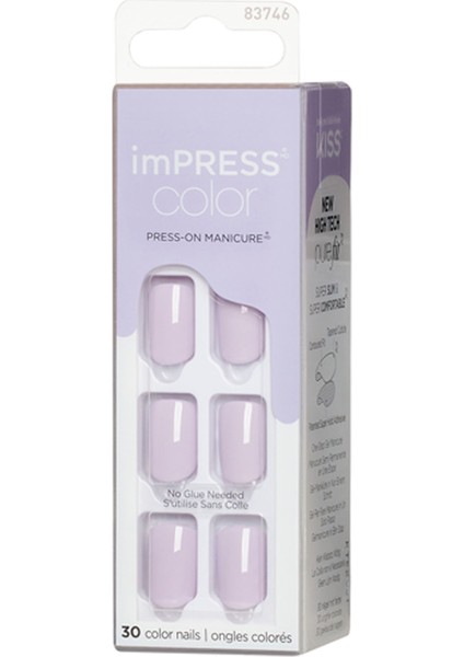 Color Kendinden Yapışkanlı Takma Tırnak Kısa Lila modelleri