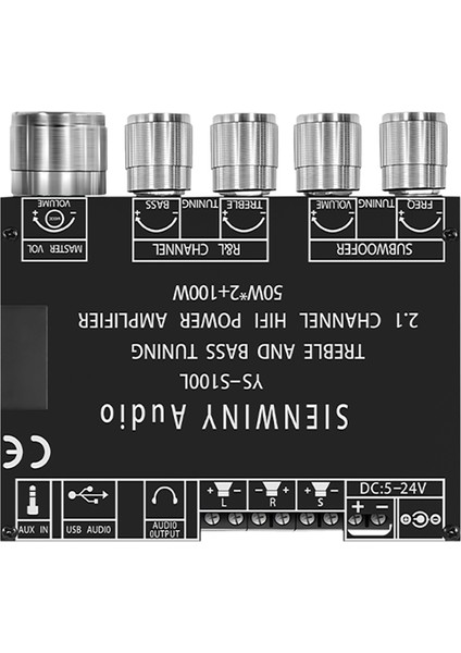 YS-S100L 2 1 Kanal Bluetooth Ses Amplifikatör Kartı Modülü 50X2+100W (Yurt Dışından) modelleri