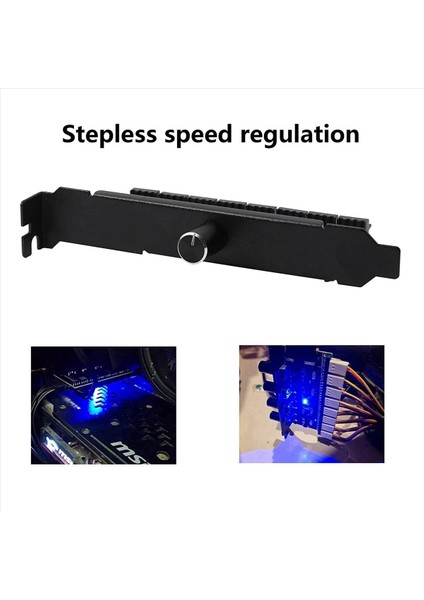 2x Pc 8 Kanal Fan Hub Hub Soğutma Fan Hız Hız Denetleyicisi HDD VGA Pwm Fan Pcı Braket Gücü 12V Fan (Sata) (Yurt Dışından) fiyatları
