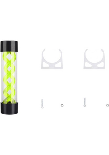 200MM Su Soğutma Pc Su Tankı Bilgisayar Su Soğutma Tankı Pc Bilgisayar Soğutucu Aksesuarı (Yeşil) Için G1/4 Ipliğe Sahip (Yurt Dışından)