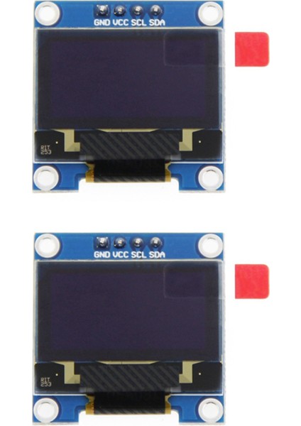 2x 0 96 Inç Iıc I2C Seri Gnd 128X64 OLED LCD LED Ekran Modülü SSD1306 Arduino Kit Beyaz Ekran (Yurt Dışından)