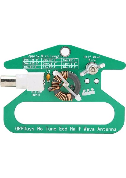 Tune End Bed Yarım Dalga Anten Modülü Anten Yok Yarım Dalga Taşınabilir Montaj 50OHMS Empedans Bileşeni (Yurt Dışından)