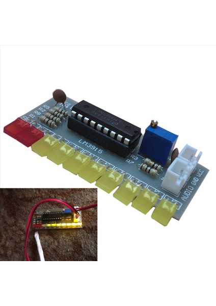 10X LM3915 Ses Seviyesi Göstergesi Dıy Kiti 10 LED Ses Ses Sesi Analizör Seviye Gösterge Kiti Seçmen (Yurt Dışından) modelleri