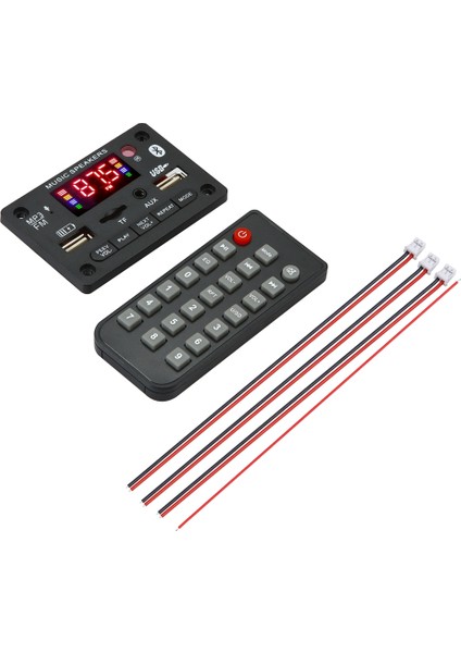 12V-24V 80W Ev Dijital Amplifikatörler Ses Bas Ses Amplifikatörü Bluetooth Decoder Karto Hıfı Fm USB Otomatik Müzik Hoparlörleri (Yurt Dışından)