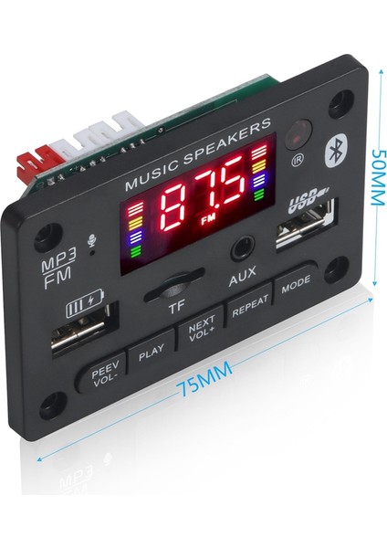 12V-24V 80W Ev Dijital Amplifikatörler Ses Bas Ses Amplifikatörü Bluetooth Decoder Karto Hıfı Fm USB Otomatik Müzik Hoparlörleri (Yurt Dışından) fiyatları