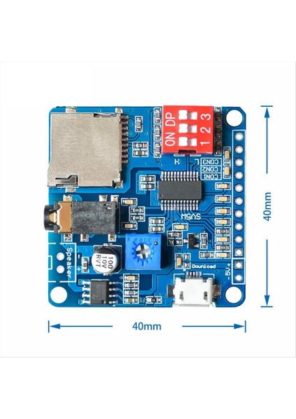 Sesli Oynatma Modülü Mp3 Player Modülü+1gb Bellek Kartı Uart I/o Tetikleyici Sınıf D Amplifikatör Kart 5W DY-SV5W (Yurt Dışından) indirimleri