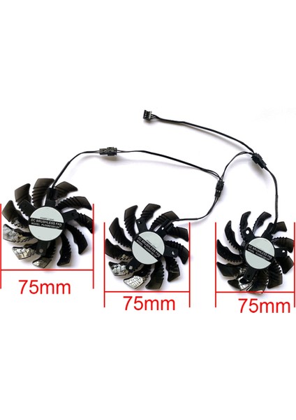 3pcs 75MM PLD08010S12H 3pın GTX970 Gıgabyte GV-N970WF3OC-4GD GTX970 Grafik Video Kartı Soğutma Fanı (Yurt Dışından) fiyatları