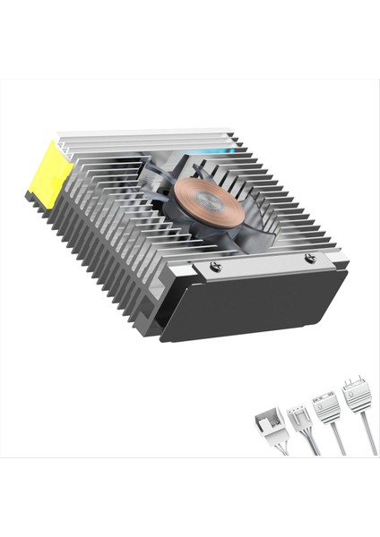 Argb M 2 2280 SSD 50MM Pwm Çift Fan M 2 SSD Radyatör Soğutucu Sabit Disk Isı Batağı M2 Masaüstü Pc B (Yurt Dışından) indirimleri